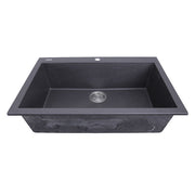 Nantucket Large Single Bowl Dual-mount Granite Composite