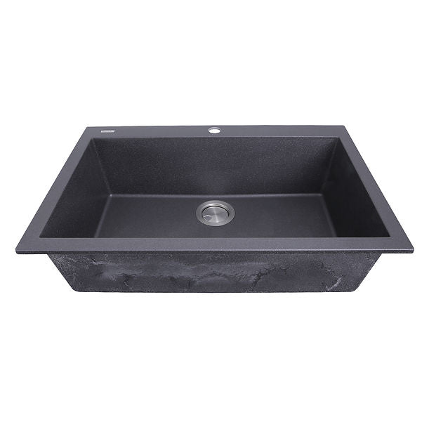 Nantucket Large Single Bowl Dual-mount Granite Composite