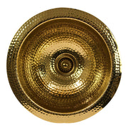 Nantucket ROB - 13" Hand Hammered Brass Round Undermount Bar Room Sink