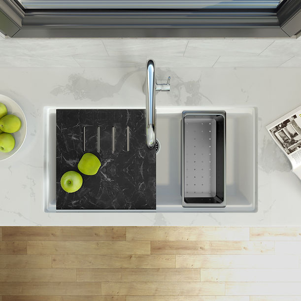 Nantucket Plymouth Collection Granite Composite Workstation sink
