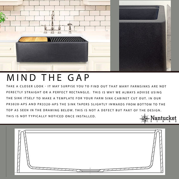 Nantucket 30" Reversible Workstation Granite Composite Apron Sink with Accessory Pack
