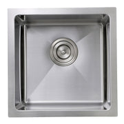 Nantucket SR1515 - 15" Pro Series Square Undermount Small Radius Stainless Steel Bar/Prep Sink