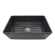 Nantucket - T-FCFS30G 30" Bluff Grey Fireclay Farmhouse Kitchen Sink