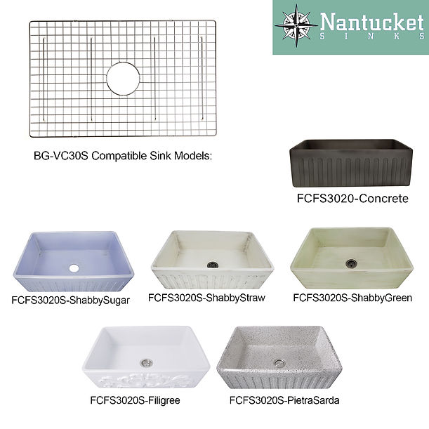 Nantucket Stainless Steel Bottom Grid BG-VC30S