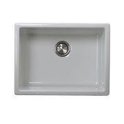Orleans Collection Italian Fireclay 24" Fireclay Undermount / Topmount Sink