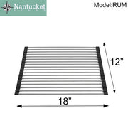 Nantucket Stainless Steel Roll Up Kitchen Mat - RUM