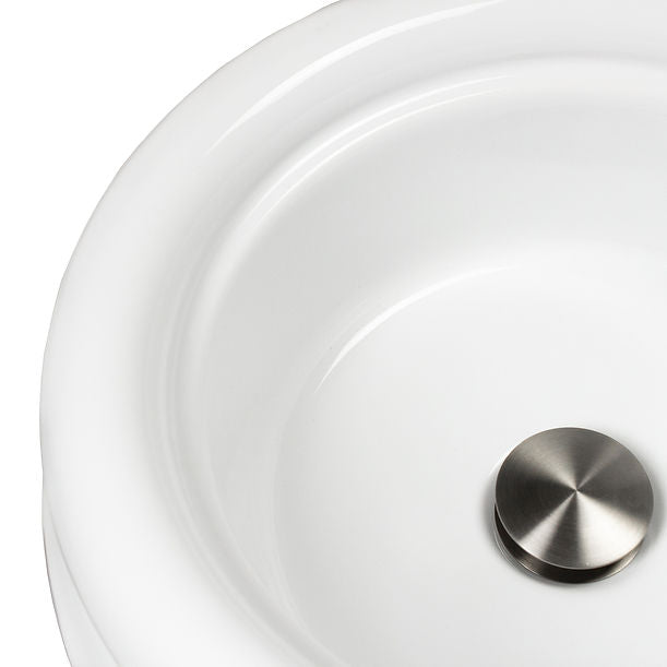 Victorian Collection Fine Fireclay 16" Round Vessel Sink