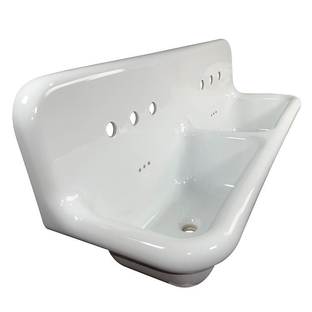 Nantucket Fireclay Utility 48in Wallmount Bathroom Sink