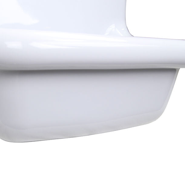 Nantucket Fireclay Utility Sink in all white NS-VC24