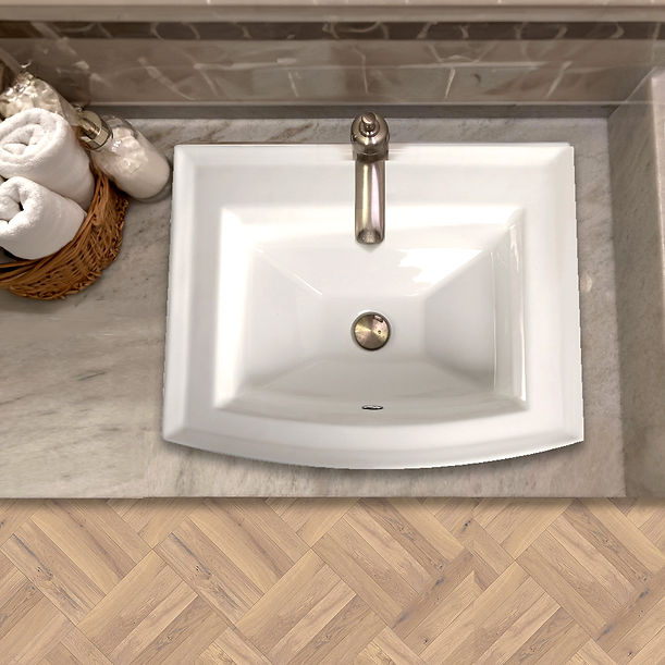 Nantucket 23" 1-hole Rectangular Drop-In Ceramic Vanity Sink DI-2320-R1