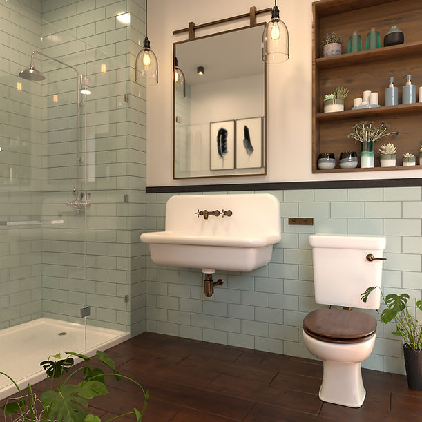 Nantucket Fireclay Utility Sink in all white NS-VCU36