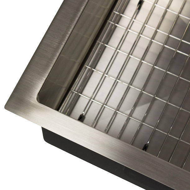 Nantucket AW2522-16 All Weather Small Radius Topmount Single Hole Stainless Kitchen Sink