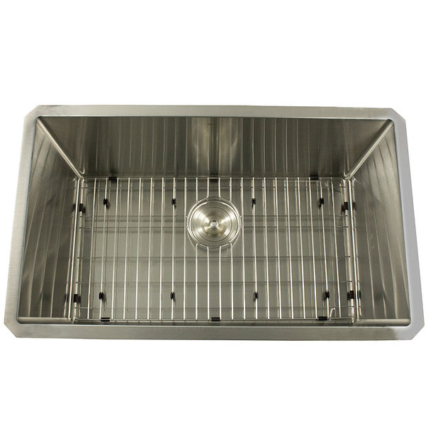 30" Stainless Steel Laundry Sink with 12" bowl depth