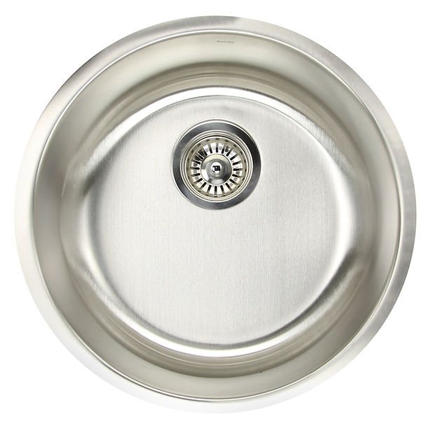 Nantucket NS37- Round Undermount Stainless Steel Bar/Prep Sink, 18 Gauge