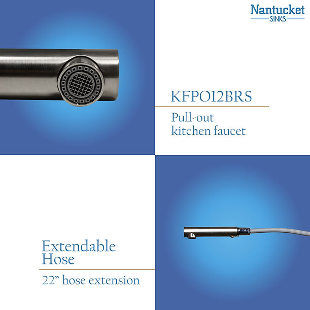 Brushed Stainless Kitchen Faucet with Pull Out Design