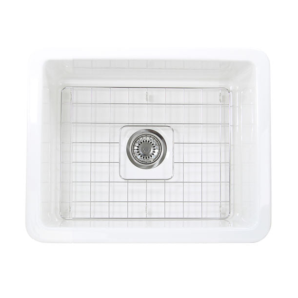 Nantucket 18" Undermount Fireclay Kitchen Sink Wellfleet-2419W
