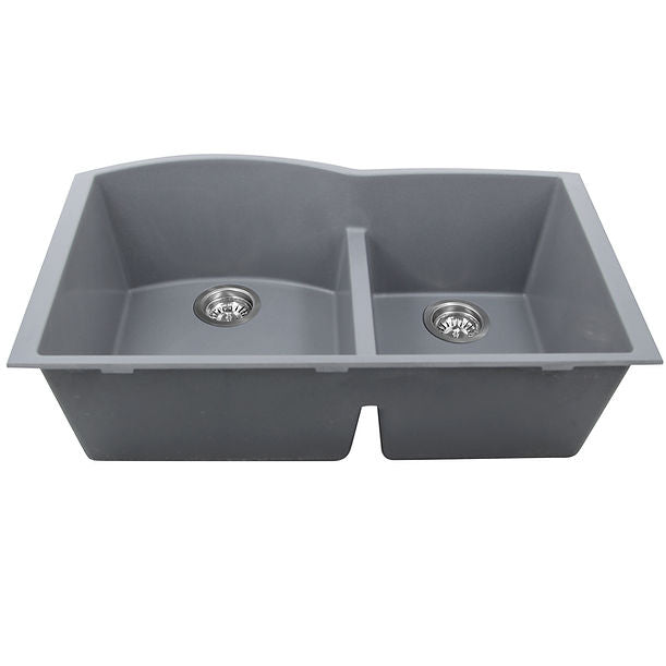 Nantucket 60/40 Double Bowl Undermount Granite Composite