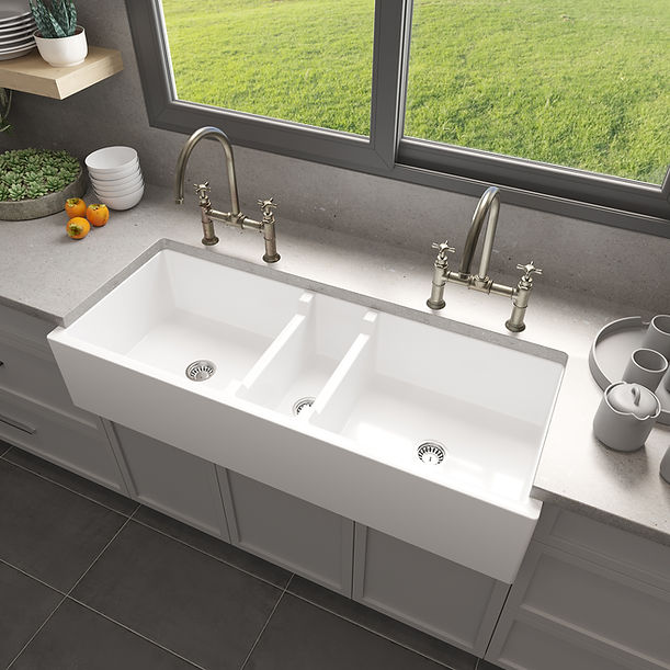 Nantucket Farmhouse Apron Fireclay Sink FCFS4718