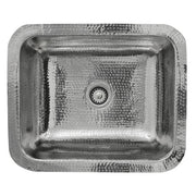 Nantucket RES - 17.5" Hammered Stainless Steel Rectangle Bar Sink