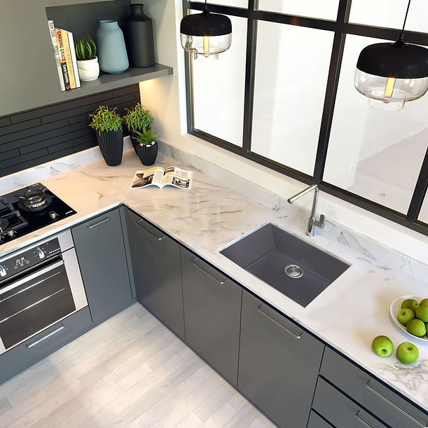 Nantucket Small Single Bowl Undermount Granite Composite