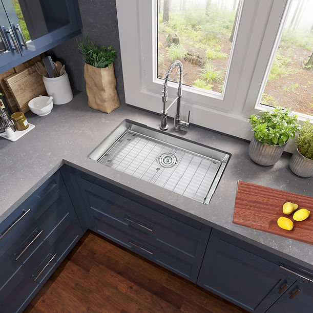 Nantucket 30" Single Bowl Zero Radius ADA Stainless Steel Kitchen Sink
