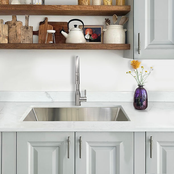 Nantucket SR3219-16 - 32" Pro Series Large Rectangle Single Bowl Undermount Small Radius Stainless Steel Kitchen Sink