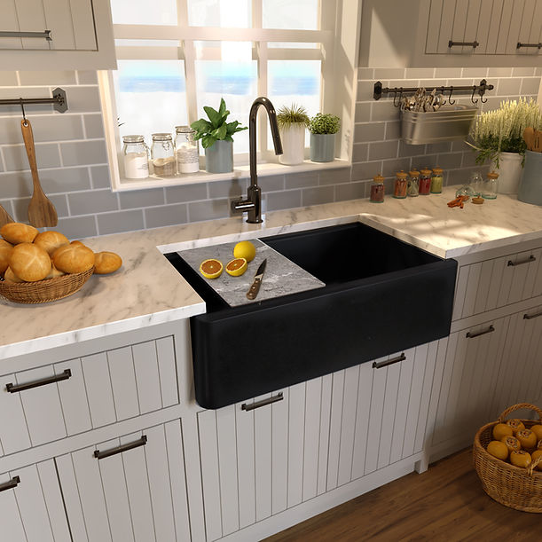 Nantucket - 33" Prep Station Reversible Granite Composite Sink