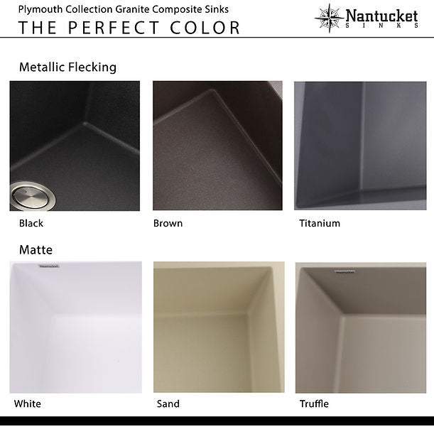 Nantucket 60/40 Double Bowl Dual-mount Granite Composite