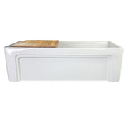 Nantucket 33" Double Bowl Workstation Fireclay Apron Sink with Cuttingboard