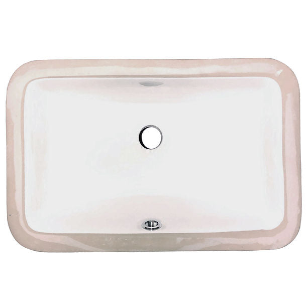 Nantucket UM-159-W Undermount Ceramic Sink In White