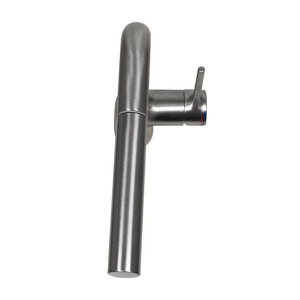 Brushed Stainless Kitchen Faucet with Pull Out Design