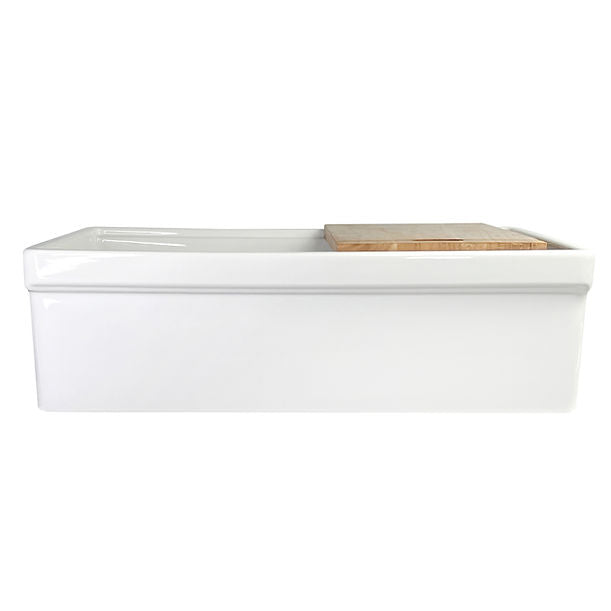 Nantucket 33" Single Bowl Workstation Fireclay Apron Sink with Cuttingboard