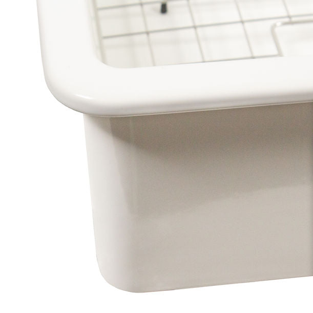 Nantucket 18" Undermount Fireclay Kitchen Sink Wellfleet-2419W