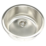 Nantucket NS37- Round Undermount Stainless Steel Bar/Prep Sink, 18 Gauge