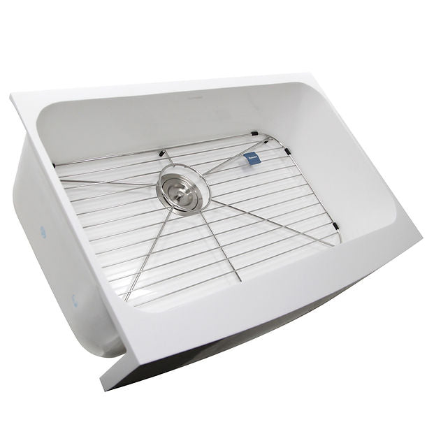 Nantucket Glacierstone Apron kitchen Sink with Grid Included