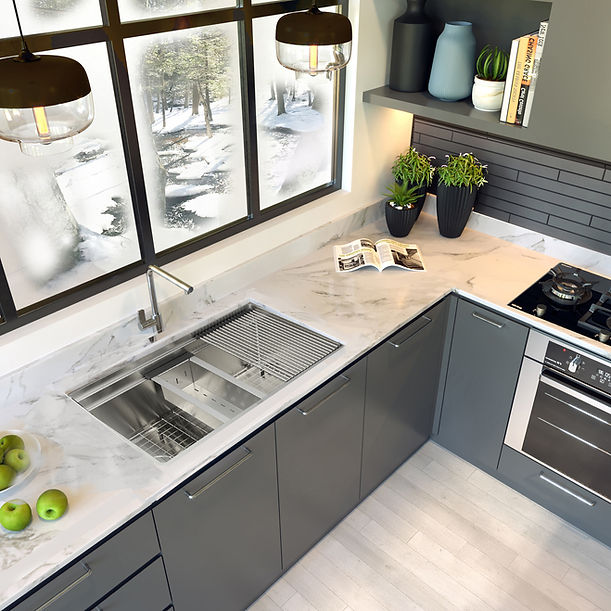 Nantucket SR-PS-3220-OSD - 32" ProfessioN/Al Prep Station Small Radius Undermount Stainless Kitchen Sink with Accessories