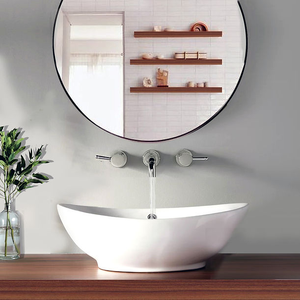 Nantucket Oblong White Vessel Sink NSV305