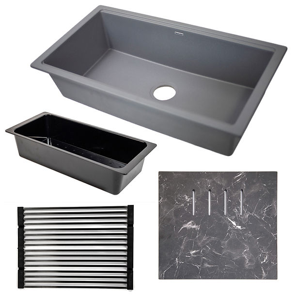 Nantucket Plymouth Collection Granite Composite Workstation sink
