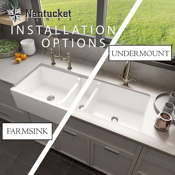 Nantucket Farmhouse Apron Fireclay Sink FCFS4718