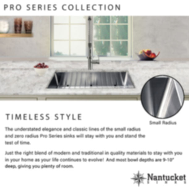 Nantucket SR-PS2-2818-16 - 28" Pro Series Prep-Station Single Bowl Undermount Stainless Steel Kitchen Sink with Included Accessories