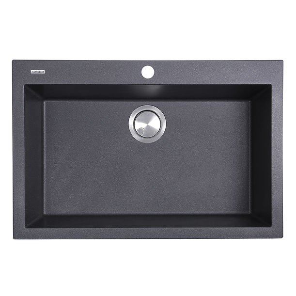 Nantucket Large Single Bowl Dual-mount Granite Composite