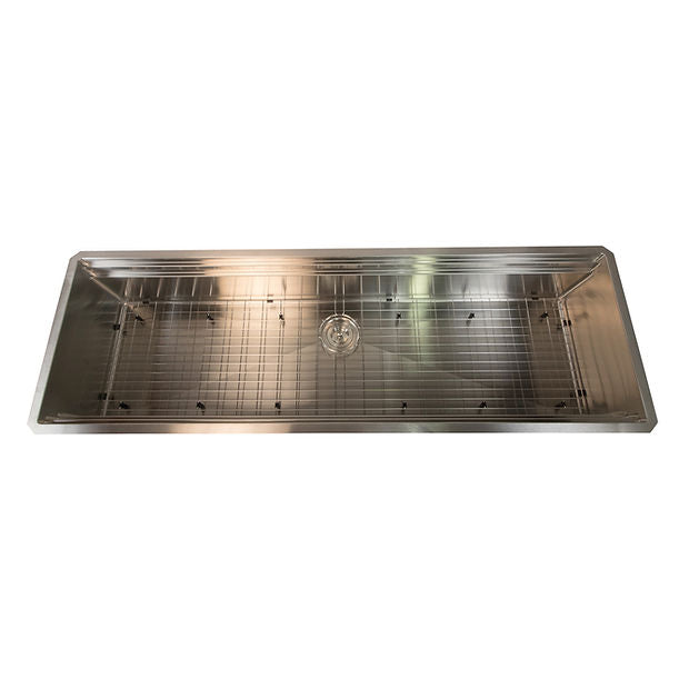Nantucket SR-PS-6020-16 - 60" Pro Series Large Prep Station Single Bowl Undermount Stainless Steel Kitchen Sink with Compatible Accessories