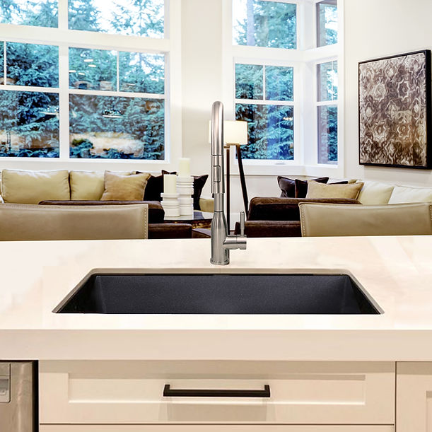 Nantucket Small Single Bowl Undermount Granite Composite