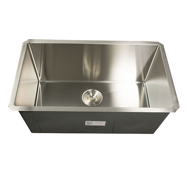 30" Stainless Steel Laundry Sink with 12" bowl depth