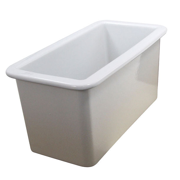 Nantucket Cape189 Single Bowl Dualmount Fireclay Bar-Prep Sink White
