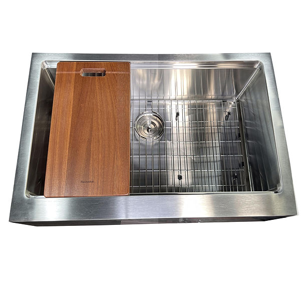 Nantucket 32" Single Bowl Workstation Farmhouse Stainless Steel Kitchen Sink