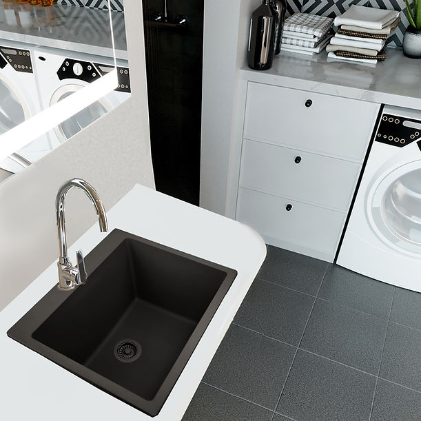 Nantucket 25"" single bowl granite composite sink