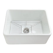 Nantucket 24" Fireclay Farmhouse Kitchen Sink T-FCFS24