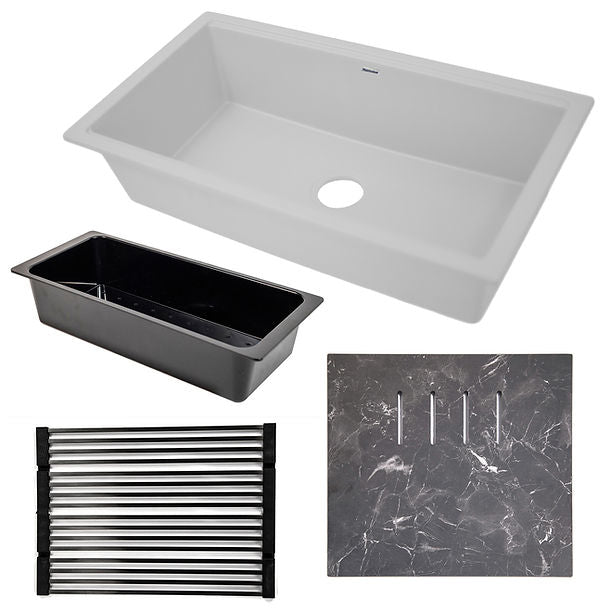 Nantucket Plymouth Collection Granite Composite Workstation sink
