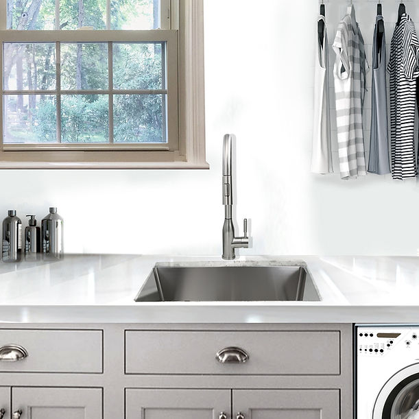 Pro Series Rectangle Single Bowl Undermount Small Radius Corners Stainless Steel Kitchen Sink  